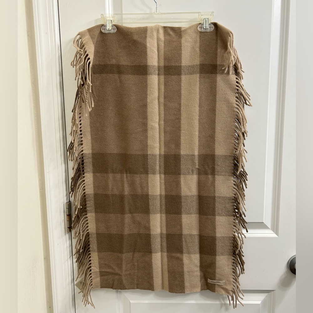 Burberry multitonal check wool scarf